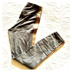 Spiritual Gangster leggings with metallic side tab